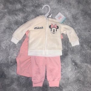 3pc Minnie Mouse set baby girl